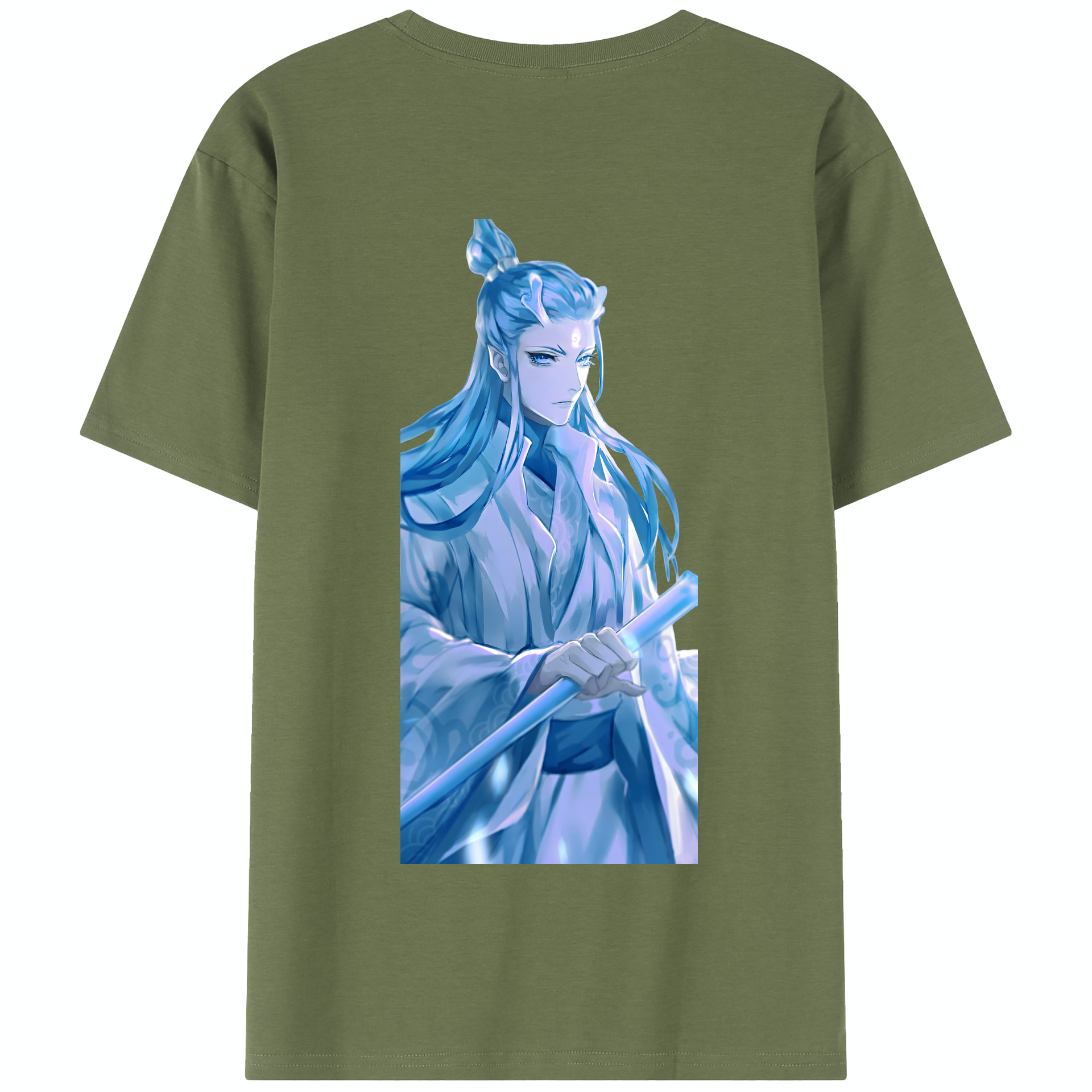 （画像用） Ne Zha 2 ナタ 魔童の大暴れ 綿100％半袖Tシャツ（背面プリント）